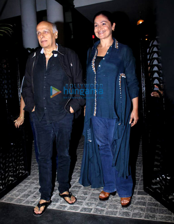 Mahesh Bhatt and Pooja Bhatt spotted at Soho House in Juhu