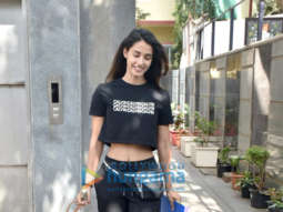 Malang stars Disha patani and Aditya Roy Kapur spotted at Mukesh Chhabra’s office in Juhu