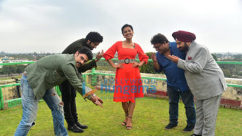 on the sets of the movie Milan Talkies