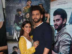 Pranutan Bahl and Zaheer Iqbal snapped during promotions of Notebook in Mumbai