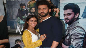 Pranutan Bahl and Zaheer Iqbal snapped during promotions of Notebook in Mumbai