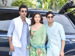 Ranbir Kapoor, Alia Bhatt and Ayan Mukerji snapped at the airport