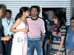 Ranbir Kapoor and Deepika Padukone snapped a post show at NSCI, Worli