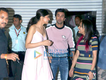 Ranbir Kapoor and Deepika Padukone snapped a post show at NSCI, Worli