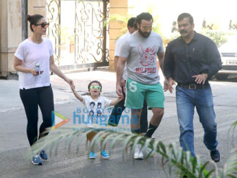 Saif Ali Khan, Kareena Kapoor Khan and Taimur Ali Khan snapped in Bandra