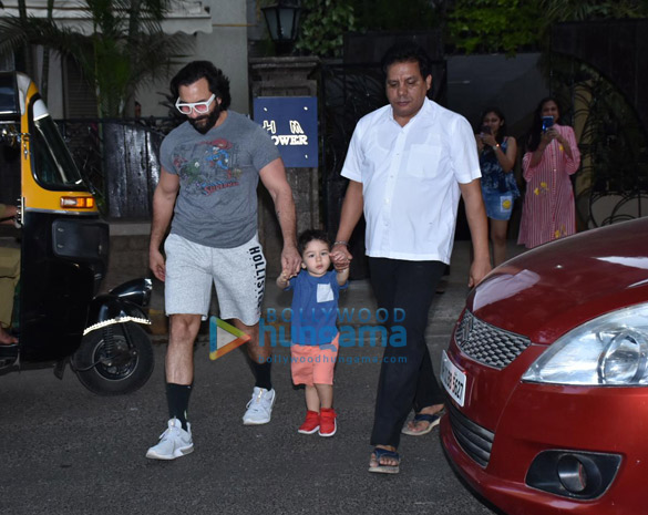 Saif Ali Khan and Taimur Ali Khan spotted in Bandra