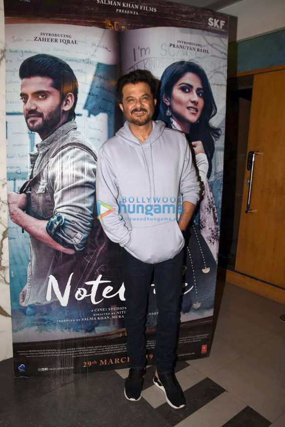 salman khan pranutan bahl zaheer iqbal kajol and others grace the special screening of notebook at sunny super sound in juhu 6