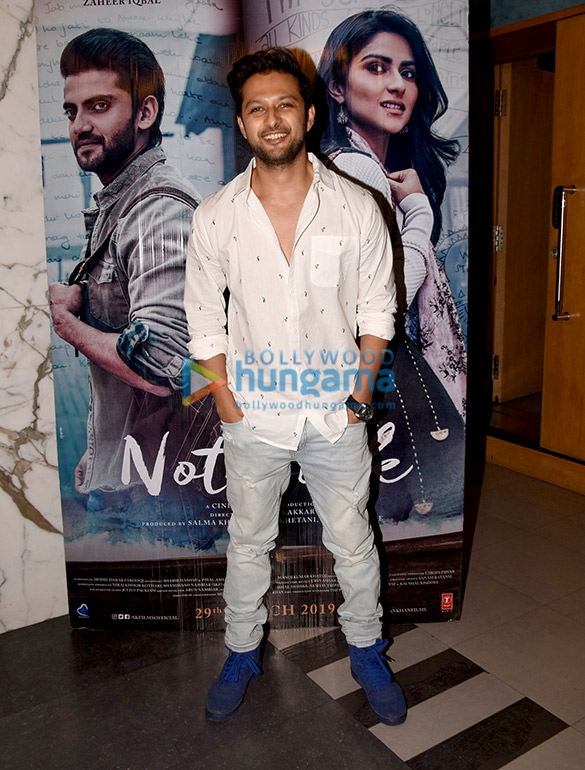 salman khan pranutan bahl zaheer iqbal kajol and others grace the special screening of notebook at sunny super sound in juhu 5 2