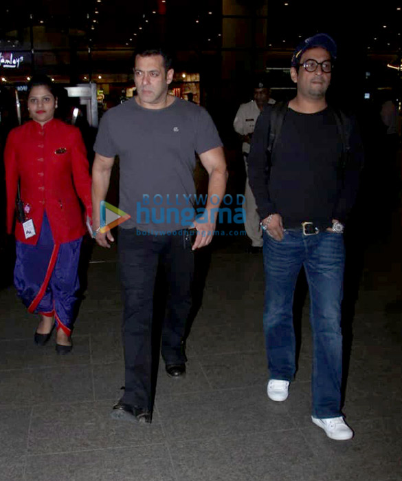 Salman Khan and Huma Qureshi snapped at the airport