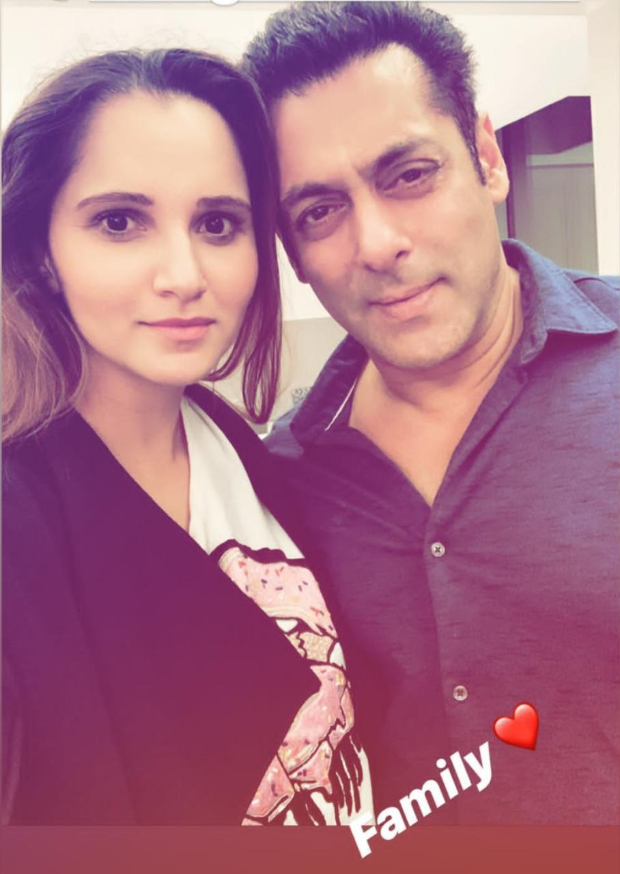 Salman Khan and Sania Mirza strike a pose as she calls him 'family'