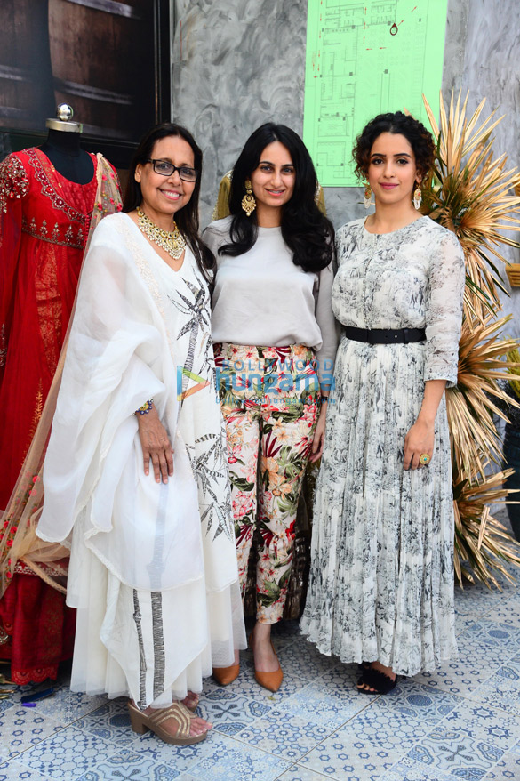 Sanya Malhotra snapped at the SS ’19 launch of Anju Modi in association with Tyaani Jewellery