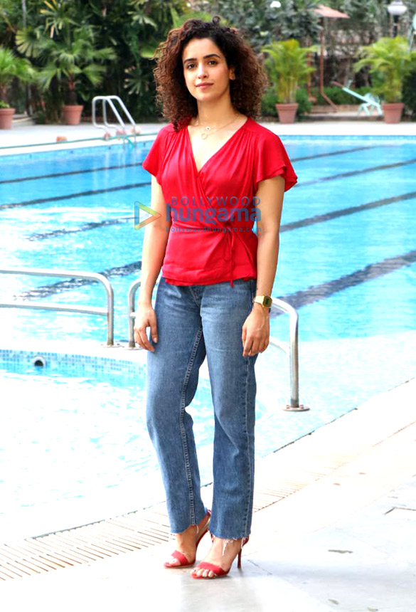 sanya malhotra snapped at the promotions of her film photograph 3