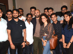 Sanya Malhotra snapped with students at the special screening of her film ‘Photograph’