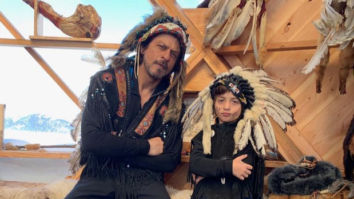 Shah Rukh Khan and AbRam Khan bring out their swag in war bonnets