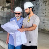 Shahid Kapoor shares an adorable picture with papa Pankaj Kapoor as they are candidly captured in his under-construction flat