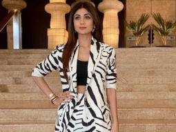 Shilpa Shetty rocks the zebra print pant suit like no one else can!