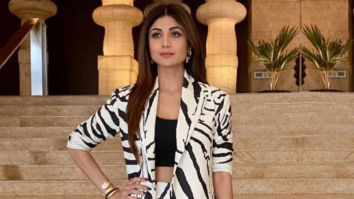 Shilpa Shetty rocks the zebra print pant suit like no one else can!