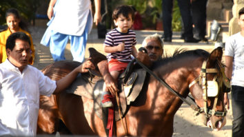 Taimur Ali Khan snapped riding a horse