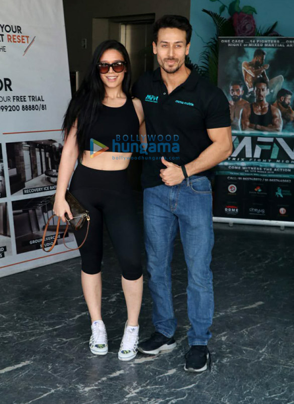 Tiger Shroff and Krishna Shroff promote Matrix Fight Night at MMA Matrix in Bandra
