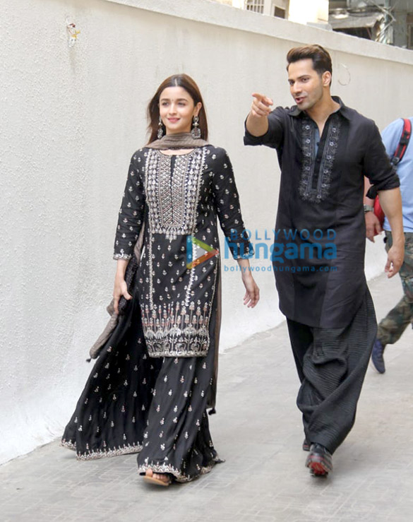 varun dhawan and alia bhatt snapped at the song launch of first class from kalank 6