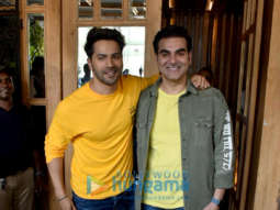 Varun Dhawan snapped at the shoot of Arbaaz Khan’s chat show Pinch