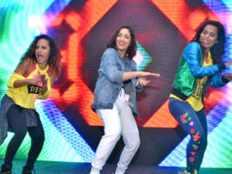 Yami Gautam and International Zumba Icon Gina Grant Dancing Together at Promotional Event