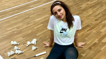 Parineeti Chopra gives us a glimpse of her training session in Saina Nehwal biopic and we’re impressed with her dedication! [See photo]
