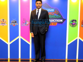 Abhishek Bachchan attend the VIVO Pro Kabaddi Auctions Season VII