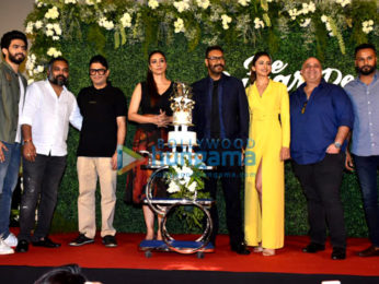 Ajay Devgn, Rakul Preet Singh and Tabu grace the trailer launch of De De Pyaar De