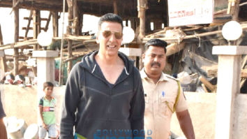 Akshay Kumar snapped at the Versova jetty