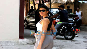 Amrita Arora and Mishika Chourasia spotted outside the gym in Khar