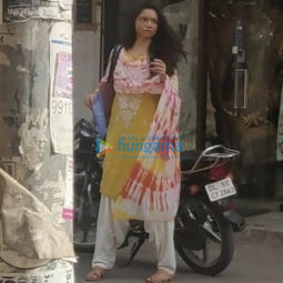 on the sets of the movie Chhapaak