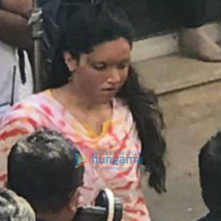 on the sets of the movie Chhapaak