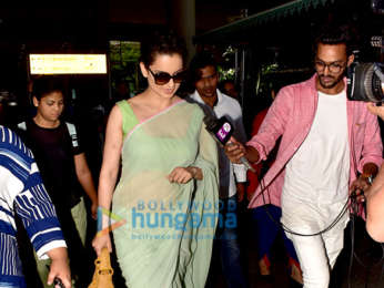 Abhishek Bachchan, Aishwarya Rai Bachchan, Kangana Ranaut and others snapped at the airport