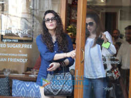 Preity Zinta snapped at a cafe in Mumbai