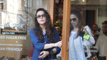Preity Zinta snapped at a cafe in Mumbai