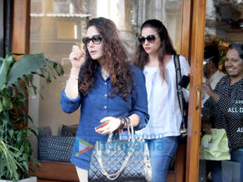 Preity Zinta snapped at a cafe in Mumbai