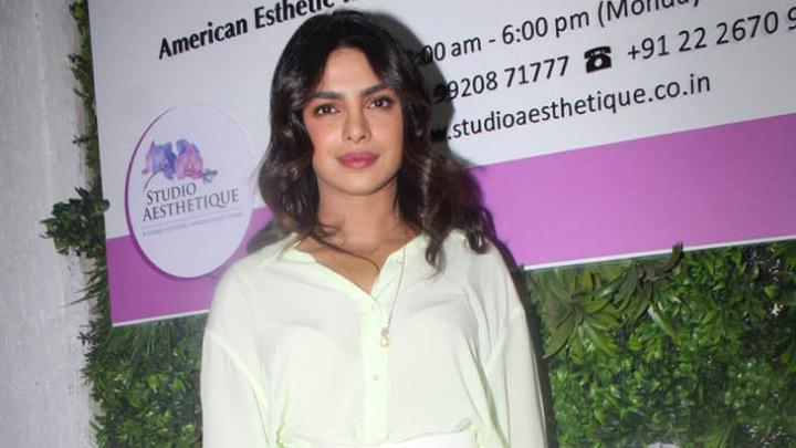 Priyanka Chopra snapped at a clinic in Juhu