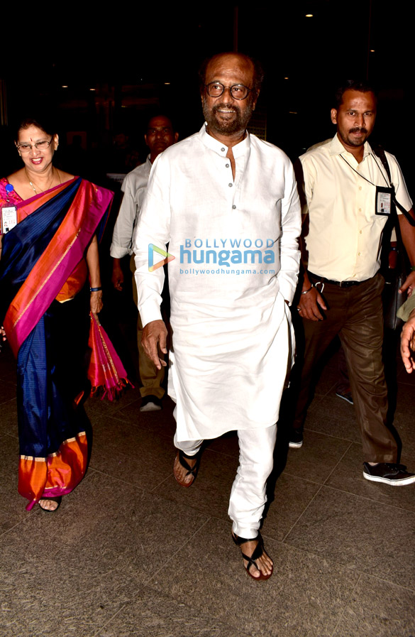 rajinikanth sanya malhotra and kartik aaryan snapped at the airport 1