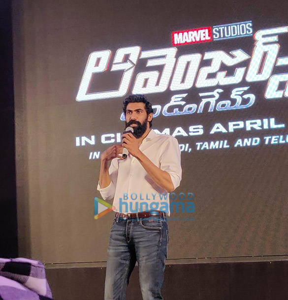 rana daggubati and a r rahman launch the telugu trailer and marvel anthem of avengers endgame in hyderabad 5
