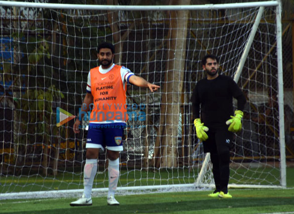 ranbir kapoor abhishek bachchan and others snapped during a football match 2 4