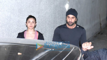 Ranbir Kapoor and Alia Bhatt snapped at Old Dharma Productions’ office in Khar