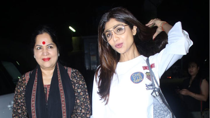 SPOTTED: Shilpa Shetty with mother at PVR, Juhu