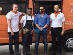 Saif Ali Khan snapped at Marriott on Wheels event