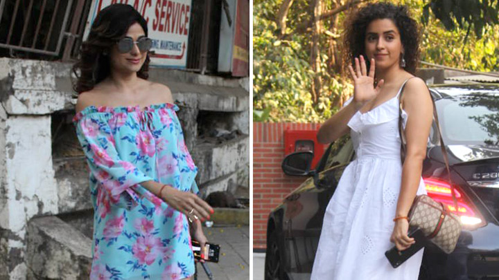Sanya Malhotra & Shamita Shetty SPOTTED at Juhu