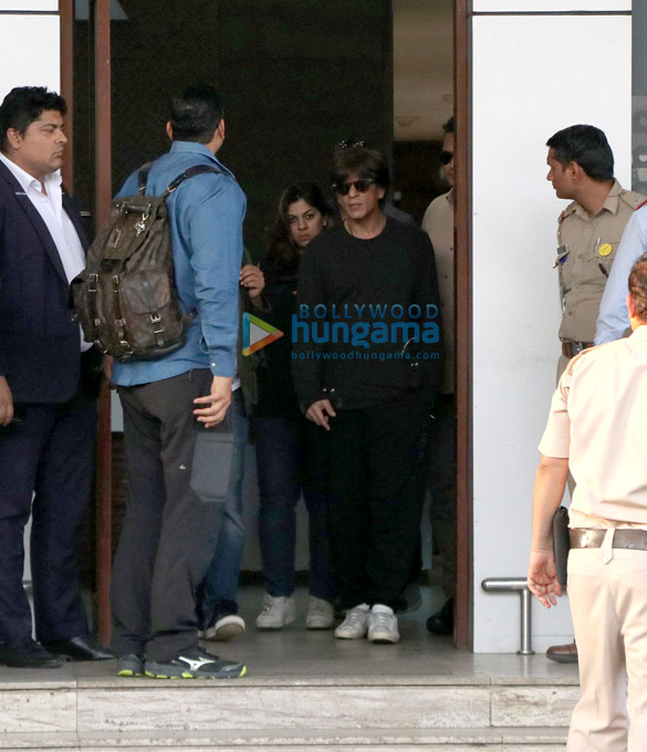 Shah Rukh Khan and Nora Fatehi snapped at the airport