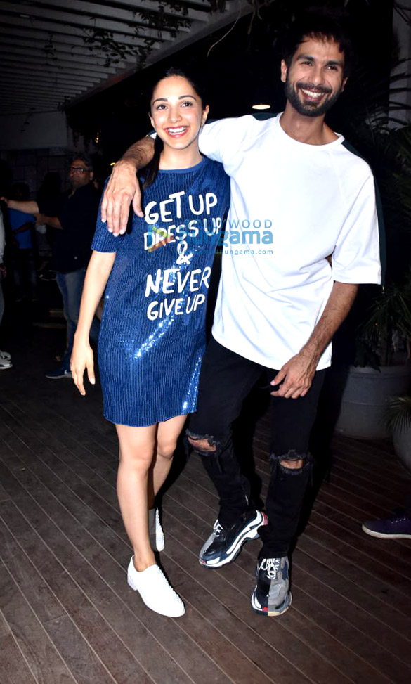 Shahid Kapoor and Kiara Advani snapped at the wrap up party of ‘Kabir Singh’ Shahid Kapoor and Kiara Advani snapped at the wrap up party of ‘Kabir Singh’