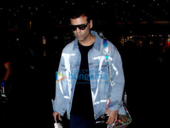 Sonam Kapoor Ahuja, Anand Ahuja and Karan Johar snapped at the airport