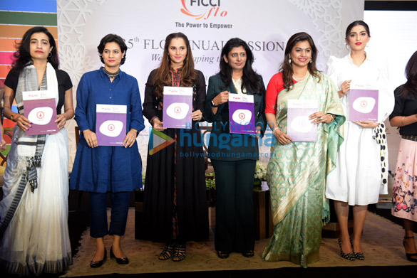 sonam kapoor ahuja and sania mirza snapped attending the ficci flo event in delhi 1