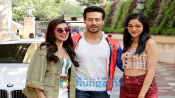 Tiger Shroff, Tara Sutaria and Ananya Panday snapped during Student Of The Year 2 promotions